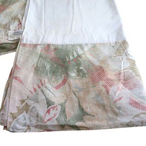 Vintage Carrington Cal King Bed Skirt MCM Abstract Floral 15.5 in Drop USA Made